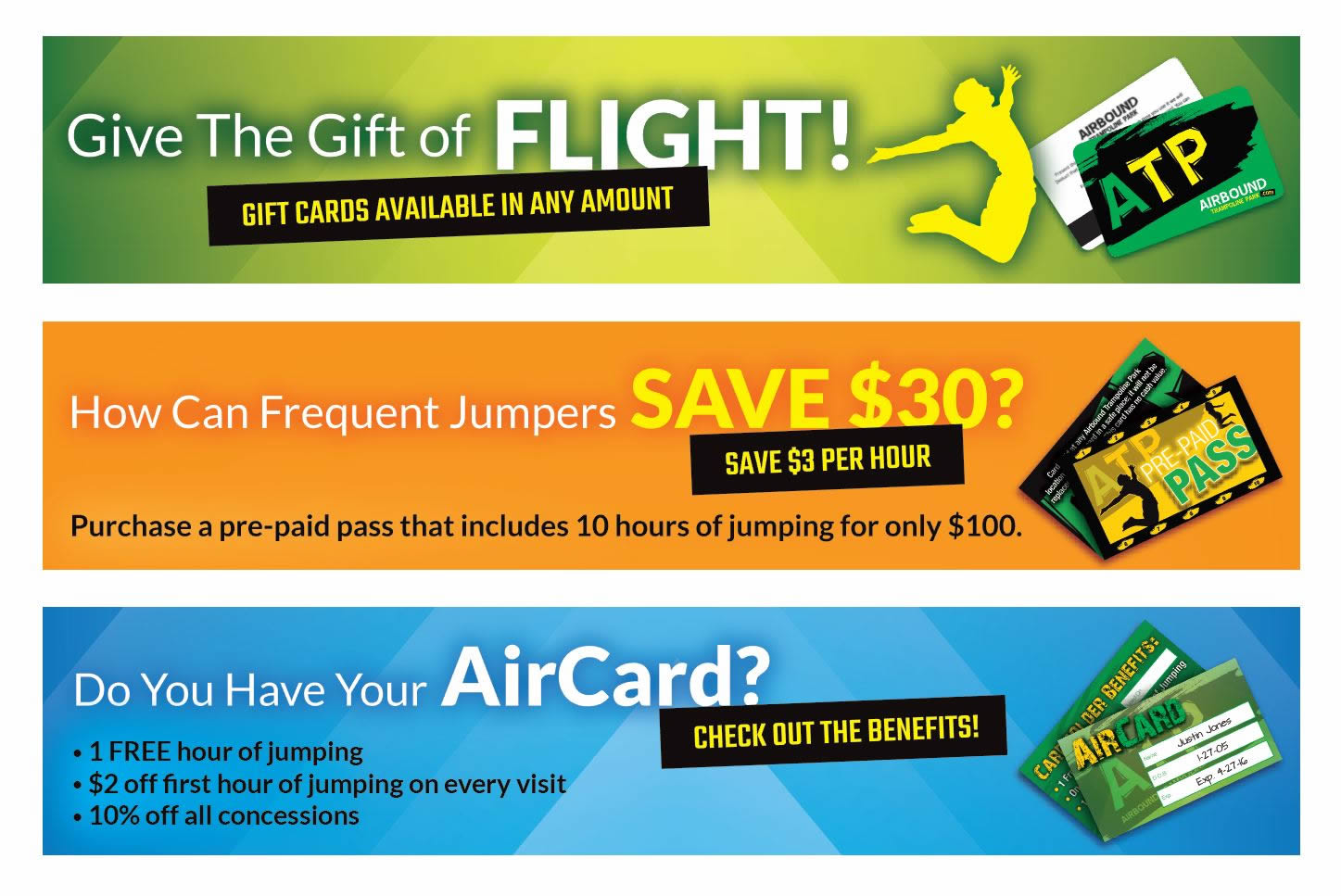 Airbound Gift and Pre Paid Cards